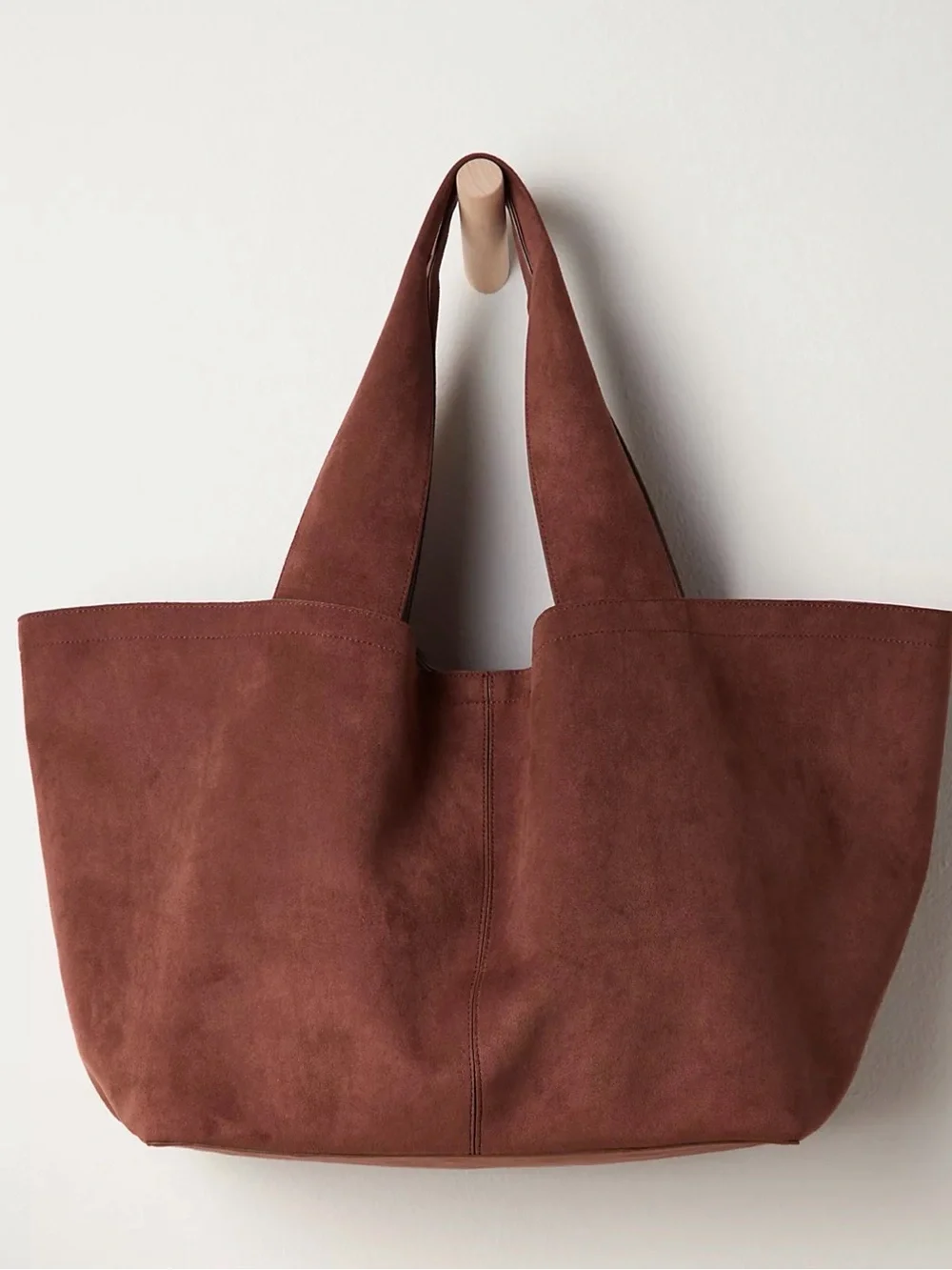 Blair Reversible Vegan Suede Tote - Picture 1 of 3